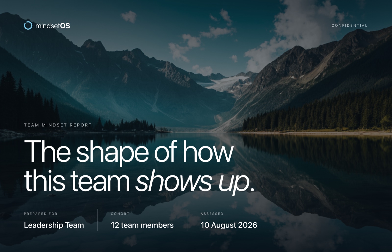 Cover of a MindsetOS team mindset report